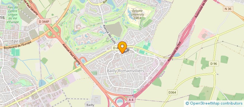 localisation de l'entreprise ARKHANEMA  BAILLY-ROMAINVILLIERS