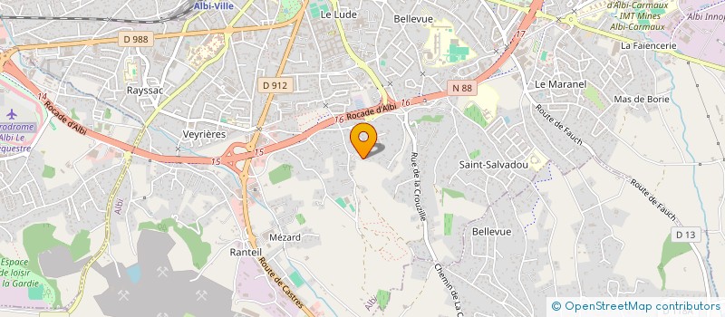 localisation de l'entreprise ARKHOME  ALBI