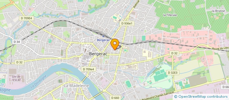 localisation de l'entreprise ARKHOS à BERGERAC