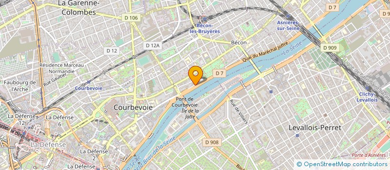 localisation de l'entreprise ARKINO PRODUCTIONS à COURBEVOIE