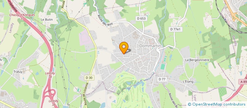 localisation de l'entreprise ARKINVEST 3  DOMMARTIN