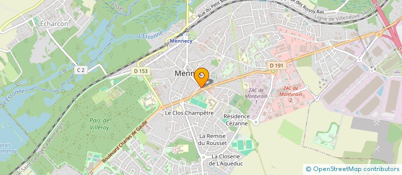 localisation de l'entreprise ARKIS PATRIMOINE à MENNECY