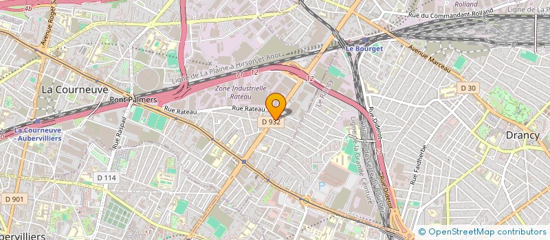 localisation de l'entreprise ARKITEL à LA COURNEUVE