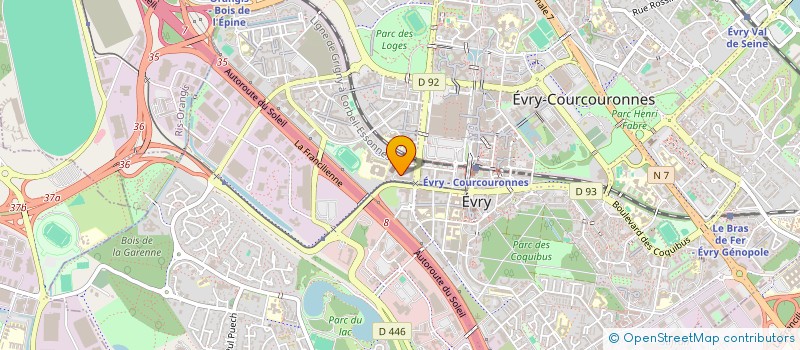 localisation de l'entreprise ARKNING à EVRY-COURCOURONNES