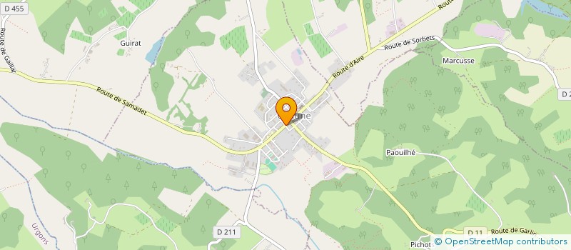 localisation de l'entreprise ARKOBERS à GEAUNE