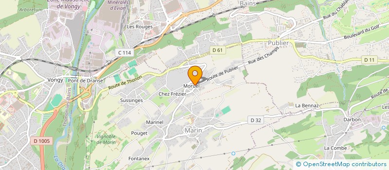 localisation de l'entreprise ARKOE à MARIN