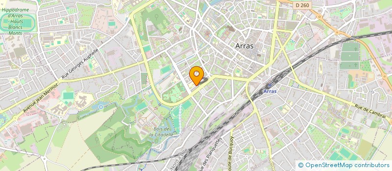 localisation de l'entreprise ARKOM à ARRAS