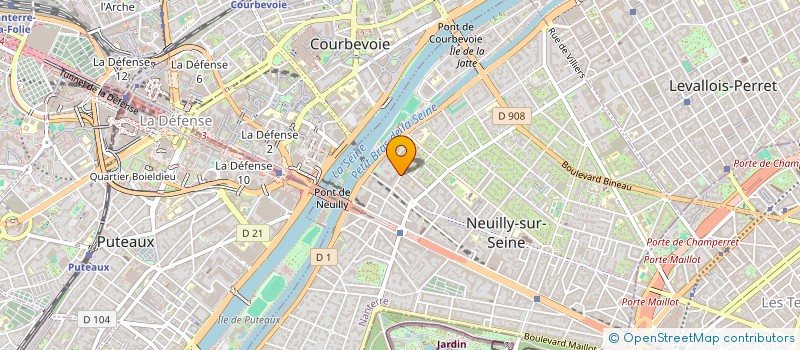 localisation de l'entreprise ARKOM FINANCES à NEUILLY-SUR-SEINE