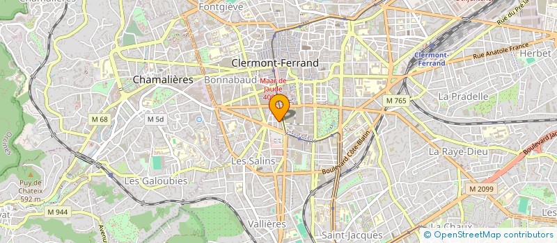 localisation de l'entreprise ARKOS à CLERMONT-FERRAND