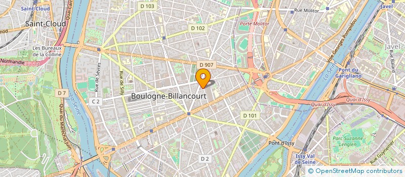 localisation de l'entreprise ARKOS DEVELOPPEMENT  BOULOGNE-BILLANCOURT