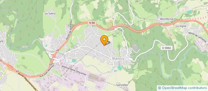 localisation de l'entreprise ARKOSE  BLAVOZY