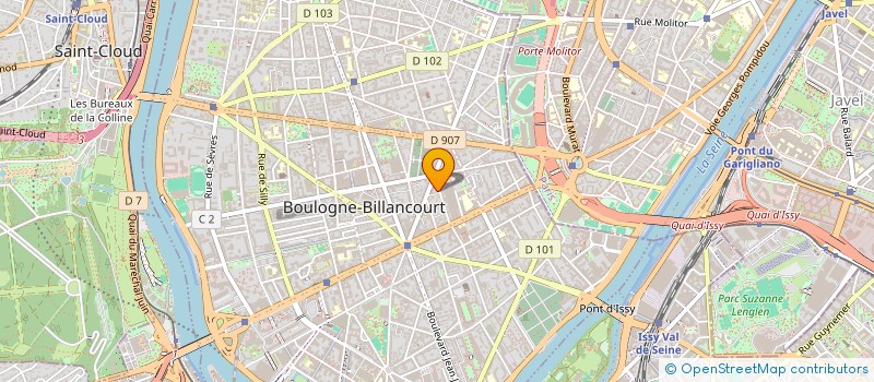 localisation de l'entreprise ARKOSMETICS à BOULOGNE-BILLANCOURT