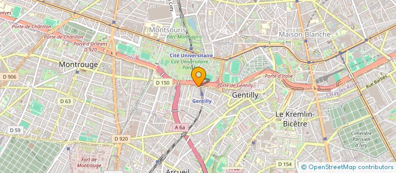 localisation de l'entreprise ARKOSS BTP  GENTILLY