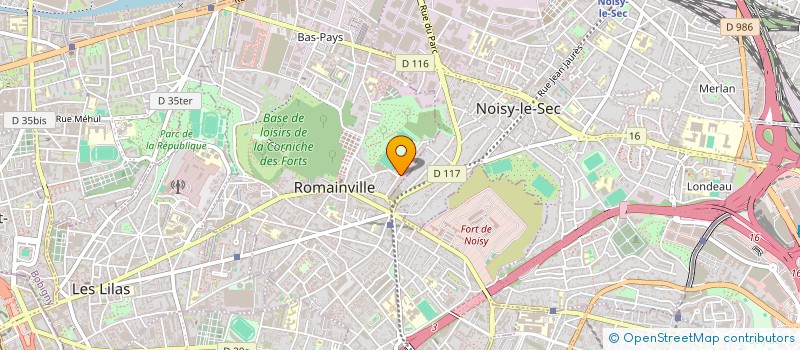 localisation de l'entreprise ARKTIK à ROMAINVILLE