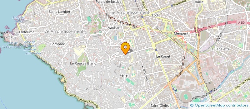 localisation de l'entreprise ARKTOS à MARSEILLE