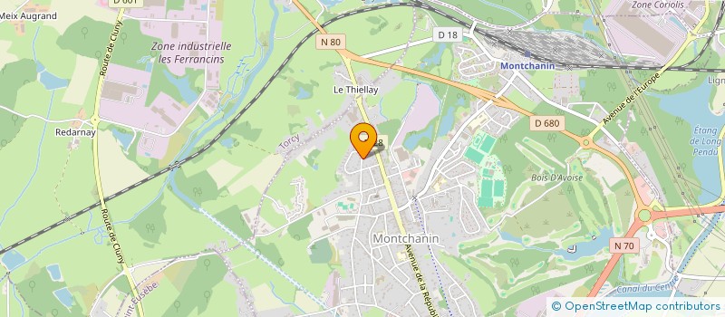 localisation de l'entreprise ARL  MONTCHANIN