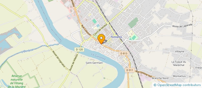 localisation de l'entreprise ARL  TONNEINS