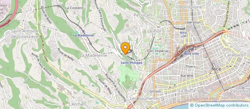 localisation de l'entreprise ARL ELECTRICITE à NICE