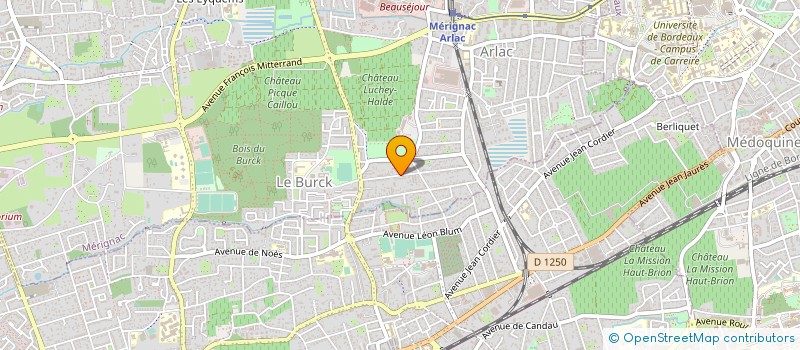 localisation de l'entreprise ARLAC BATIMENT SERVICES  MERIGNAC