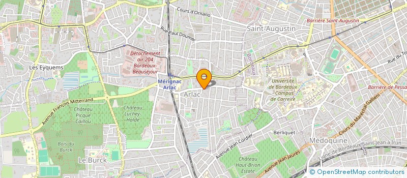 localisation de l'entreprise ARLAC REEDUCATION  MERIGNAC