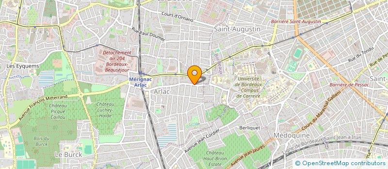 localisation de l'entreprise ARLAC VIDEO à MERIGNAC
