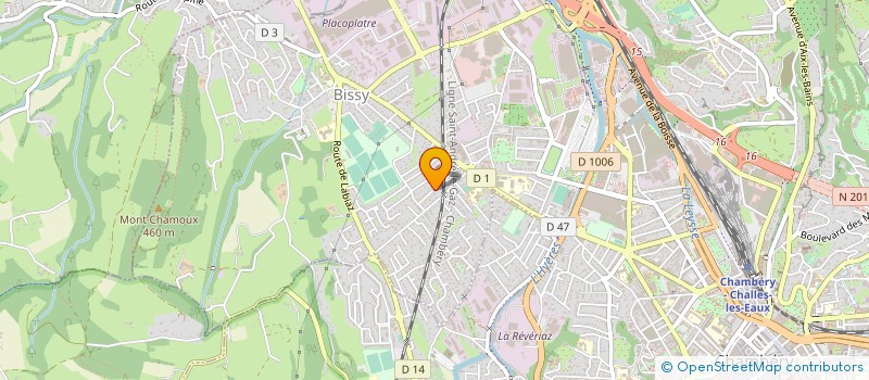 localisation de l'entreprise ARLAUD à CHAMBERY