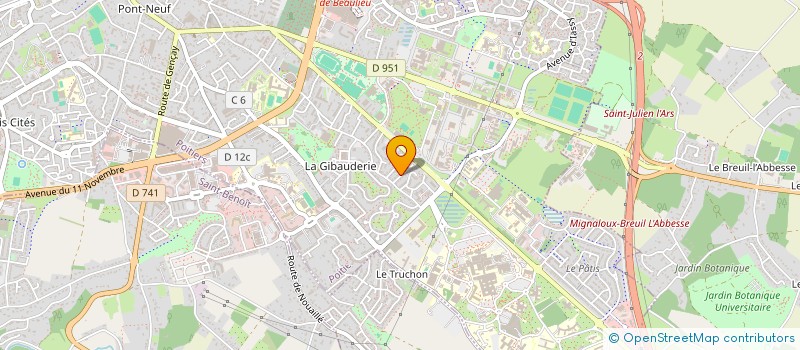 localisation de l'entreprise ARLAUD COMPANY  POITIERS