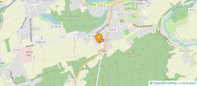 localisation de l'entreprise ARLE à ANET