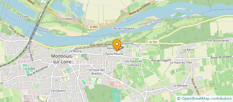 localisation de l'entreprise ARLEA à MONTLOUIS-SUR-LOIRE