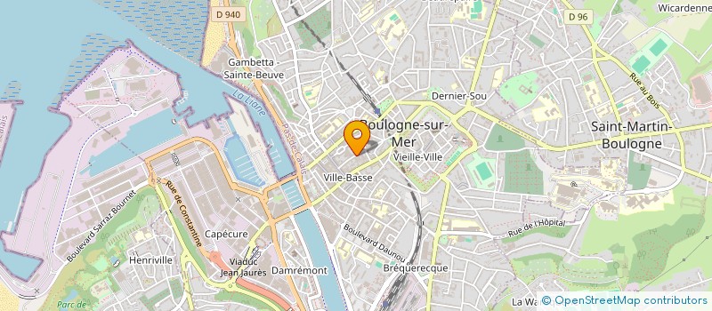 localisation de l'entreprise ARLEFI  BOULOGNE-SUR-MER