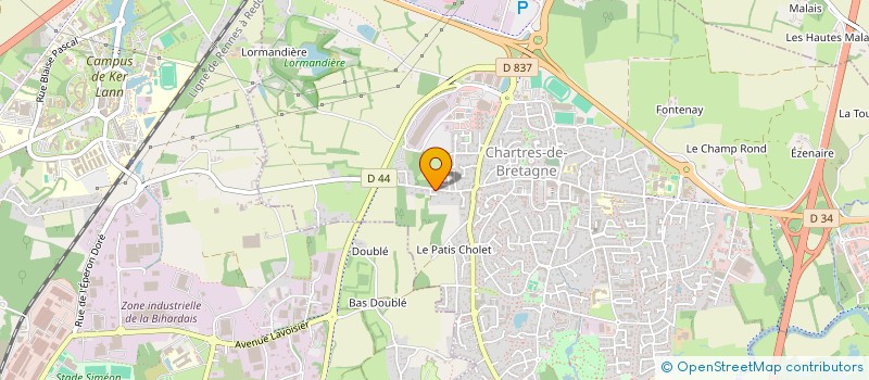 localisation de l'entreprise ARLEM  CHARTRES-DE-BRETAGNE