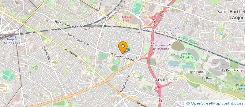 localisation de l'entreprise ARLENA à ANGERS