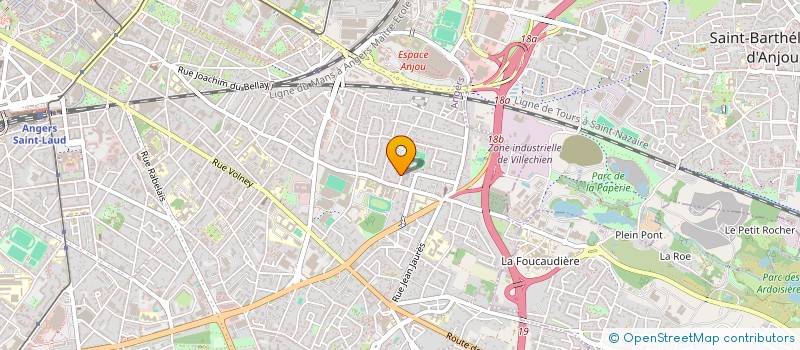 localisation de l'entreprise ARLENA OUEST à ANGERS