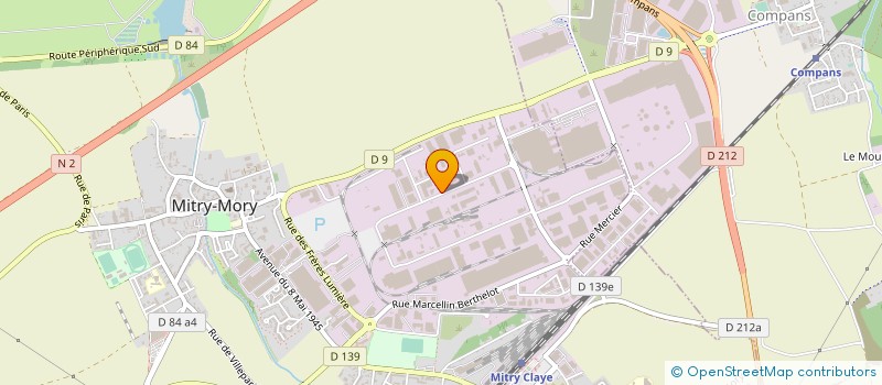 localisation de l'entreprise ARLEQUIN à MITRY-MORY