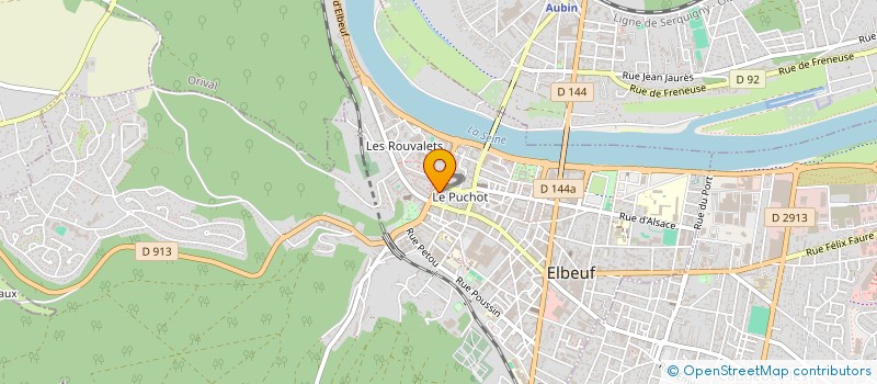 localisation de l'entreprise ARLEQUIN à ELBEUF