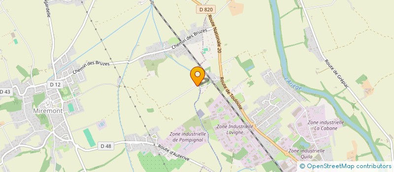 localisation de l'entreprise ARLEQUIN  AUTERIVE