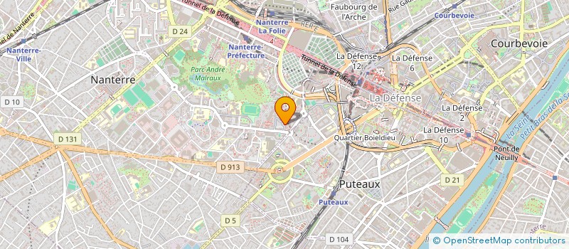 localisation de l'entreprise ARLEQUIN  NANTERRE