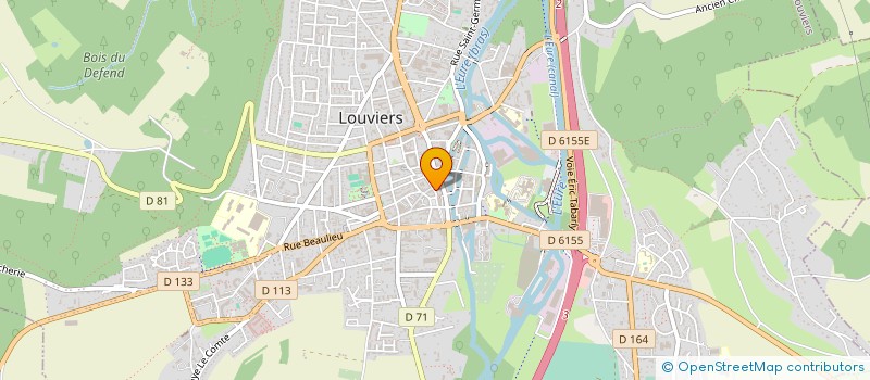 localisation de l'entreprise ARLEQUIN à LOUVIERS