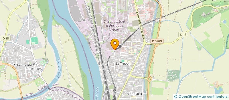 localisation de l'entreprise ARLES ASSAINISSEMENT à ARLES