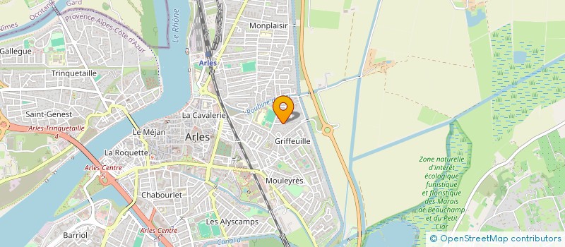 localisation de l'entreprise ARLES ATHLETISME  ARLES