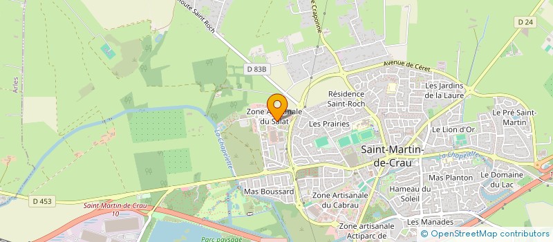 localisation de l'entreprise ARLES DETECTION SECURITE CONTROLE  SAINT-MARTIN-DE-CRAU