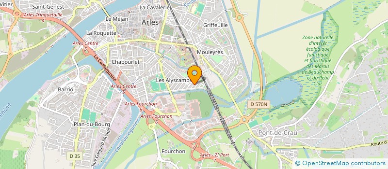localisation de l'entreprise ARLES ENTRETIEN BATIMENT à ARLES