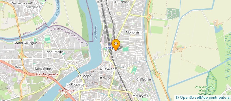 localisation de l'entreprise ARLES FROID CAMARGUE à ARLES