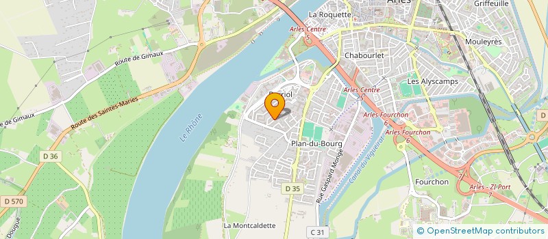 localisation de l'entreprise ARLES PROVENCE FORMATION à ARLES