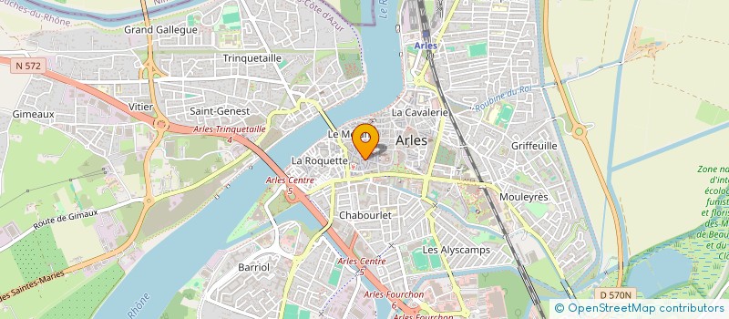 localisation de l'entreprise ARLES VISION à ARLES