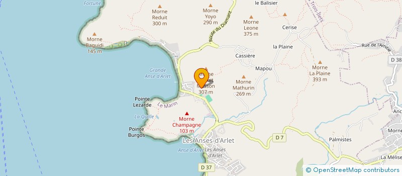 localisation de l'entreprise ARLESIENNE DE TRANSPORTS MARITIMES à ANSES D'ARLET