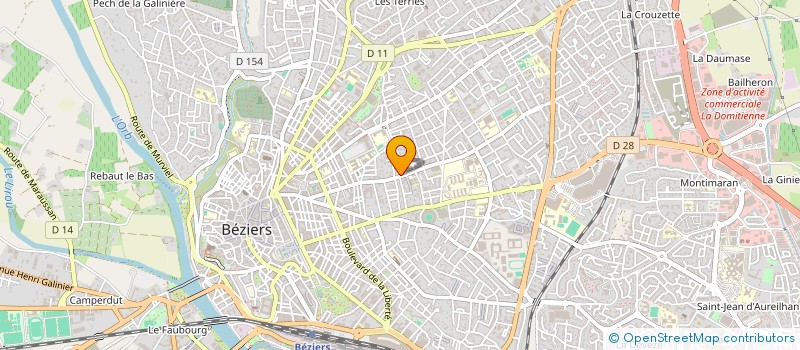 localisation de l'entreprise ARLETT  BEZIERS