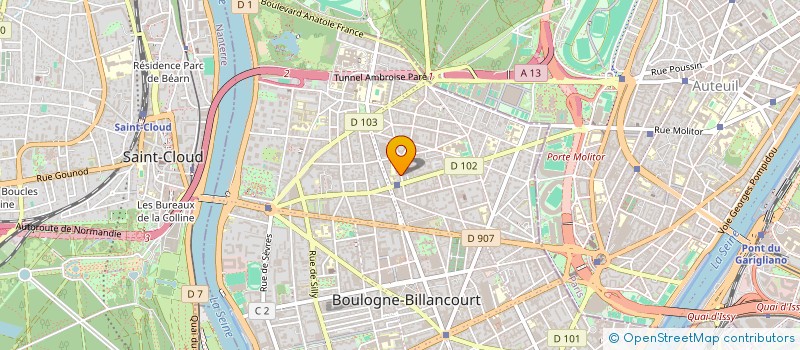 localisation de l'entreprise ARLETTE GUILLAUBEY CONSULTANTS  BOULOGNE-BILLANCOURT