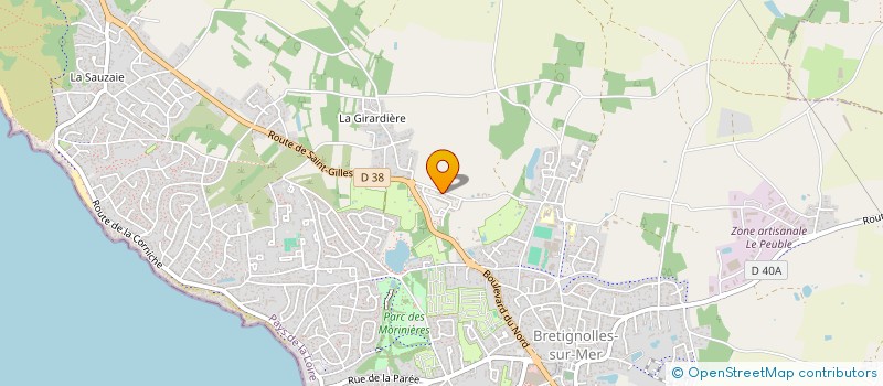 localisation de l'entreprise ARLI à BRETIGNOLLES-SUR-MER