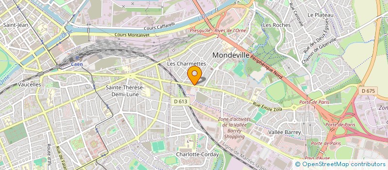 localisation de l'entreprise ARLI PLOMBERIE CHAUFFAGE RENOVATION à MONDEVILLE